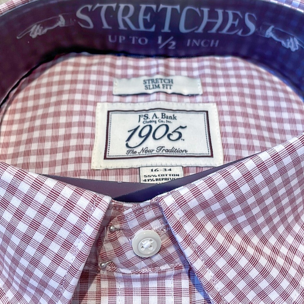 1905 Collection Stretch Slim Fit Button-Down Collar Dress Shirt